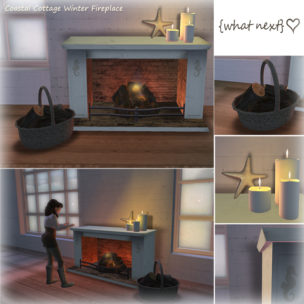 What Next Coastal Cottage Fireplace What Next   What Next Coastal Cottage Winter Fireplace 