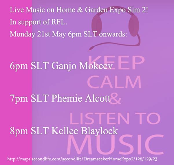 Live Music Tonight on the Home & Garden Expo Sim 2!