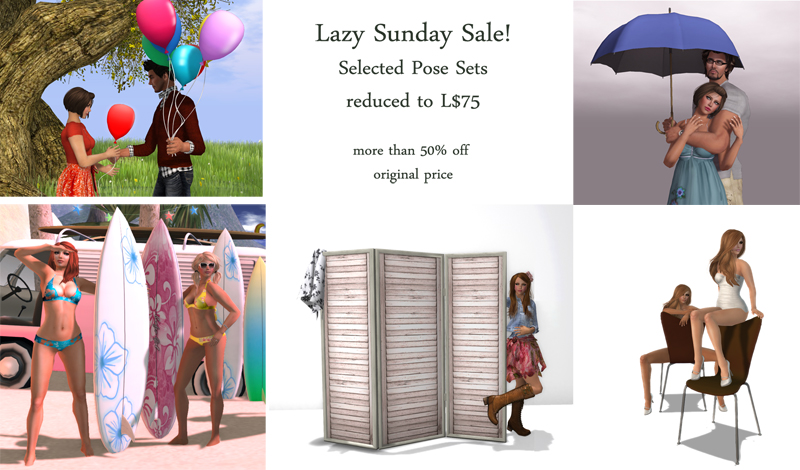 Pose Prop Sale for Lazy Sunday