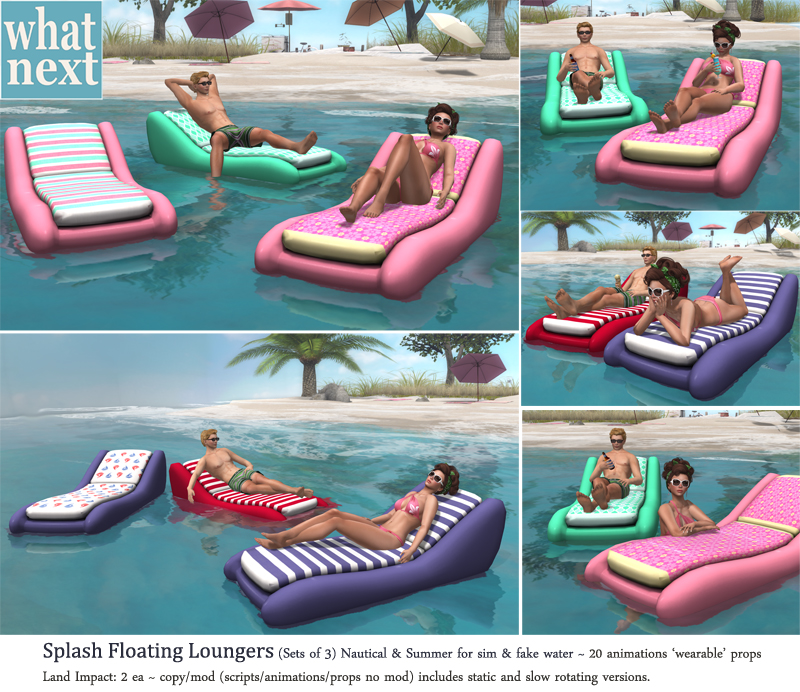 Splash Floating Loungers for The Zodiac!