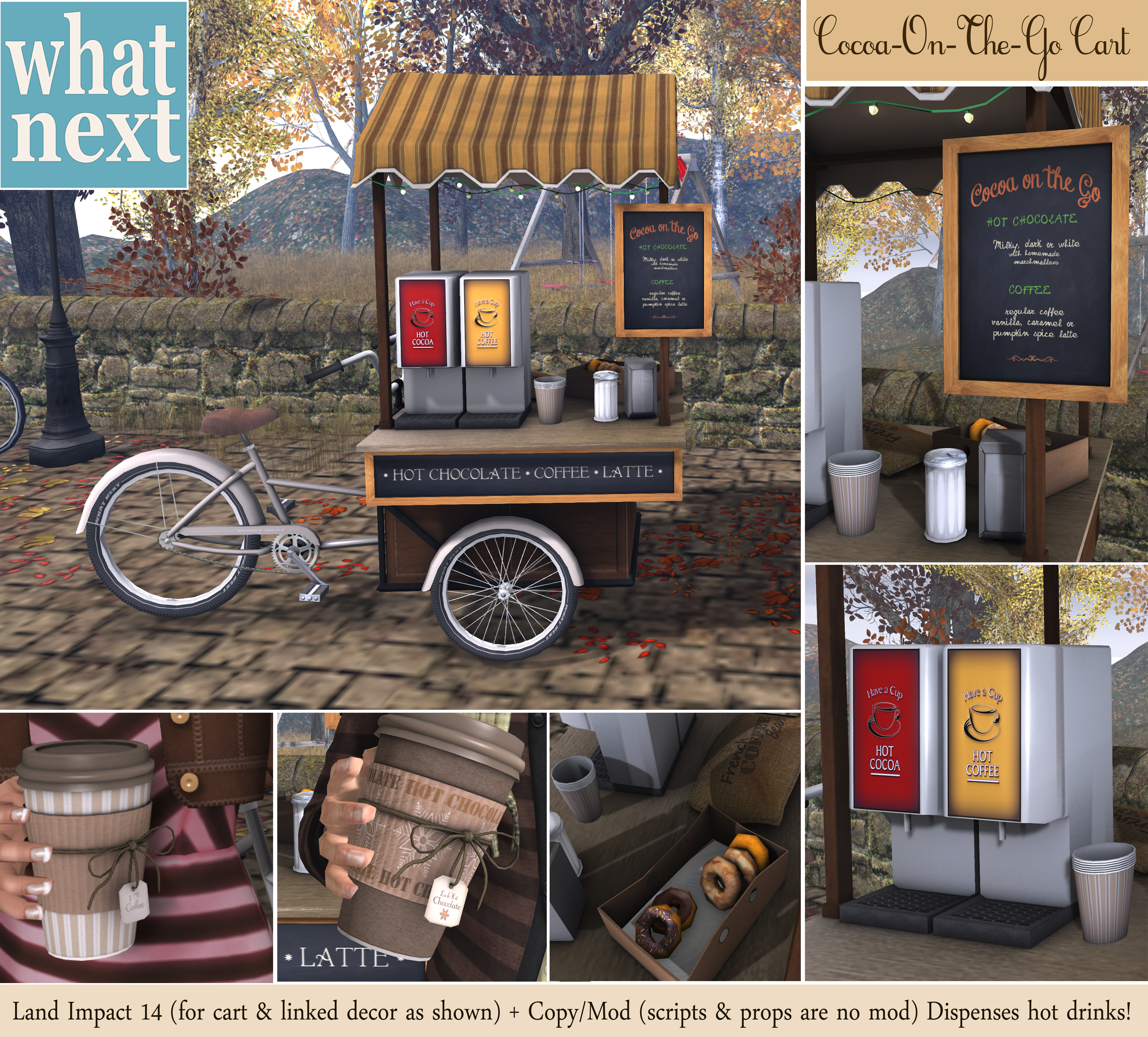 Cocoa-On-The-Go Cart at {what next}