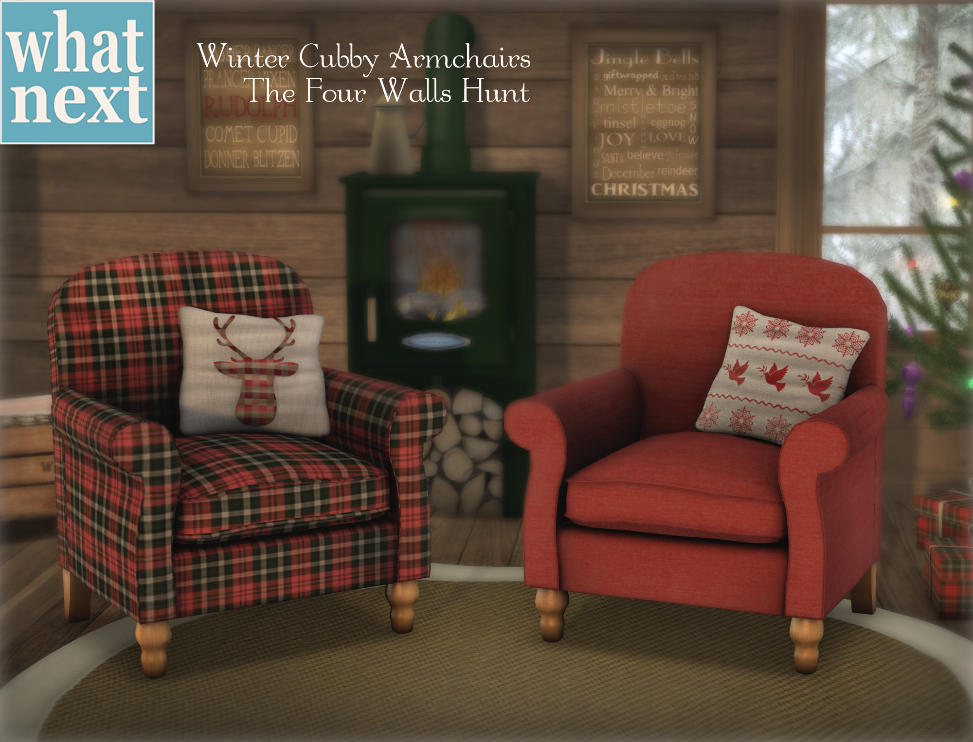{what next} Four Walls Hunt : Winter Cubby Armchairs