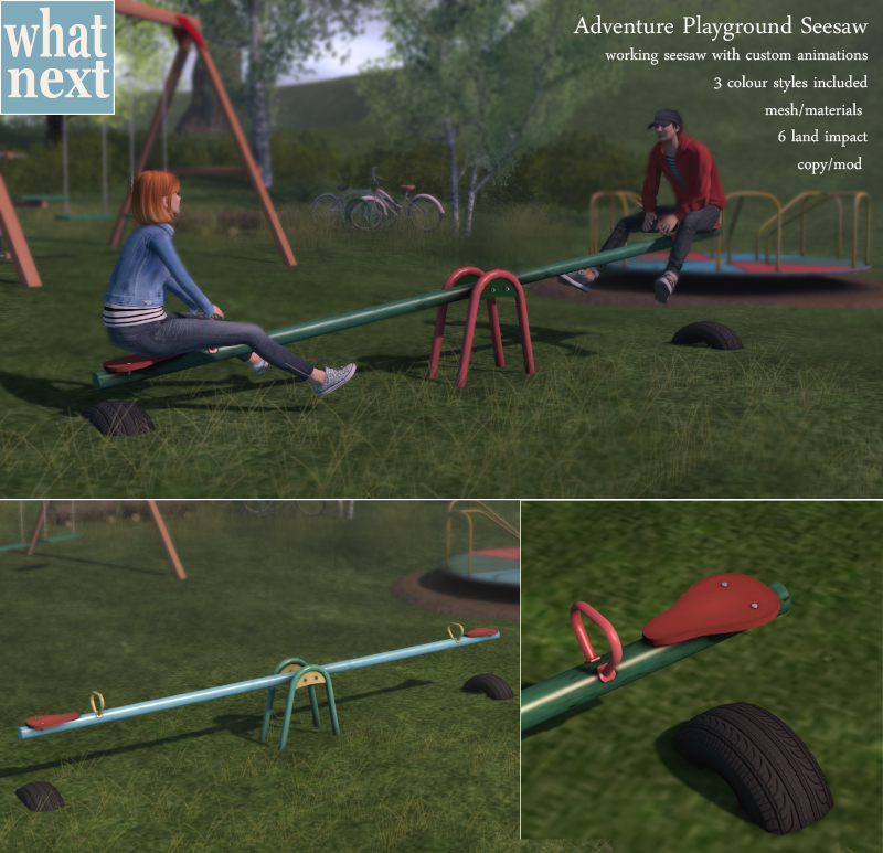New! Playground Seesaw at {what next}