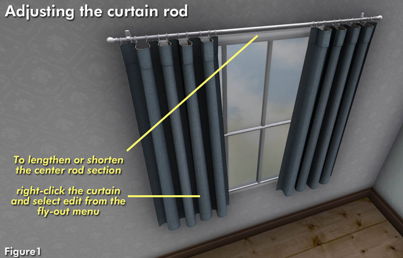 Maison Ds Curtain Rod Length, How To Adjust Curtain Rod