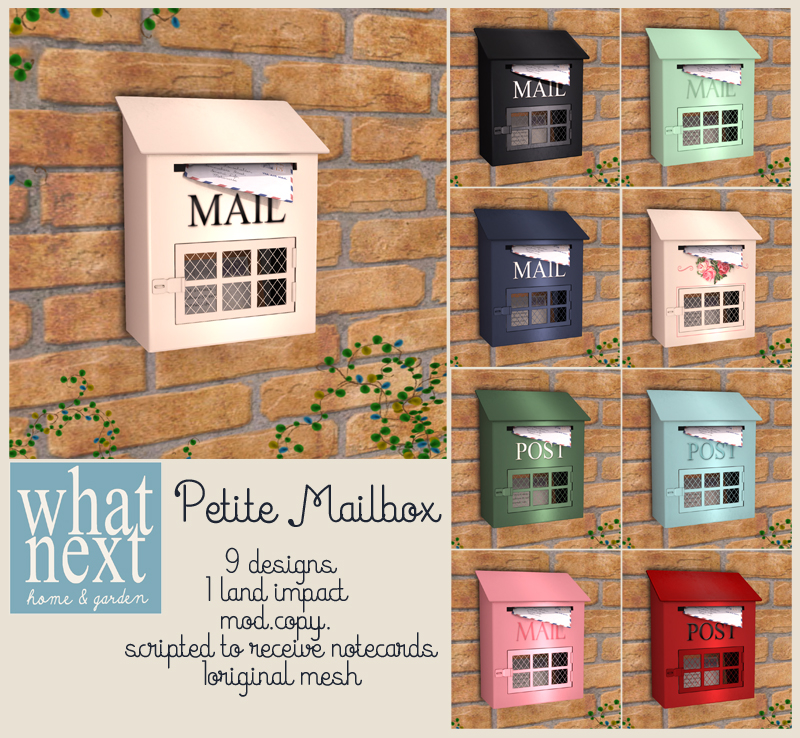 Petite Mailbox for Fifty Linden Friday