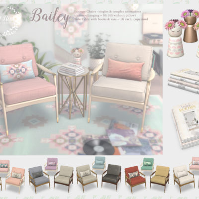 Bailey Lounge Chairs & Table for Fifty Linden Friday