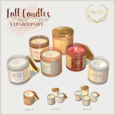 Fall Candles: VIP Group Gift