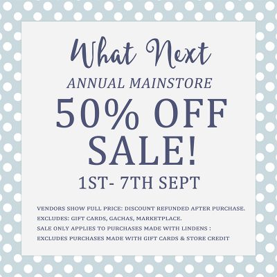 50% SALE at What Next