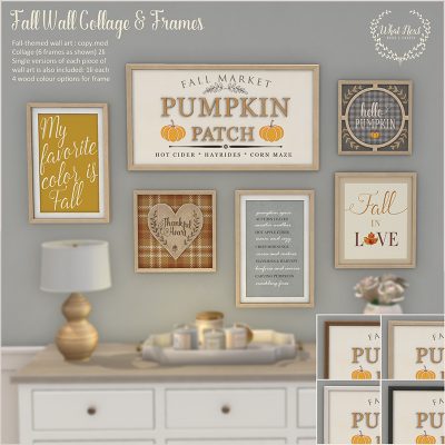 Fall-themed wall art for Fifty Linden Friday!