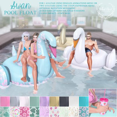 Swan Pool Float & Pool Loungers for FLF!