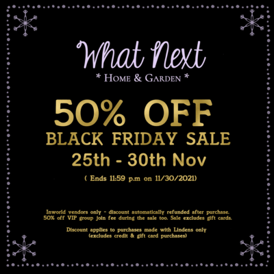 Black Friday Sale at What Next