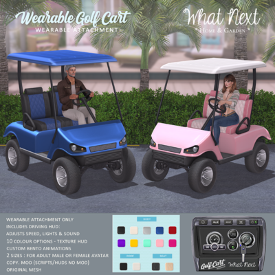 Wearable Golf Carts for Fifty Linden Friday!