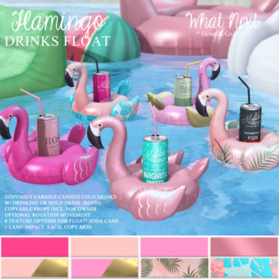 Boho Hanging Lanterns & Flamingo Drinks Float for FLF
