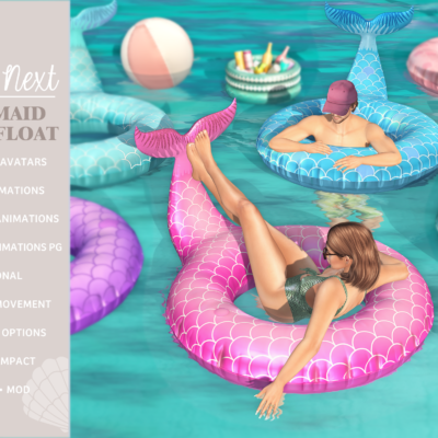 Mermaid Pool Float for Happy Weekend!
