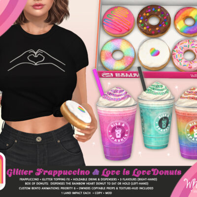 Glitter Frappé  & Donuts for Pride At Home!