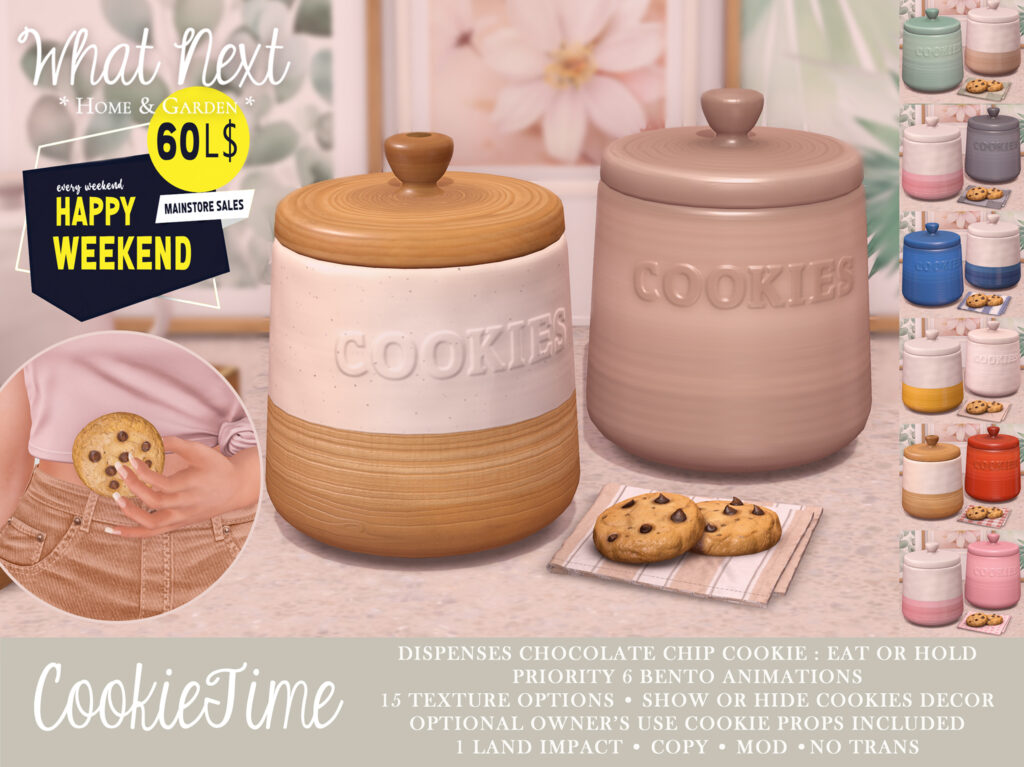 CookieTime for 60L Happy Weekend - What Next