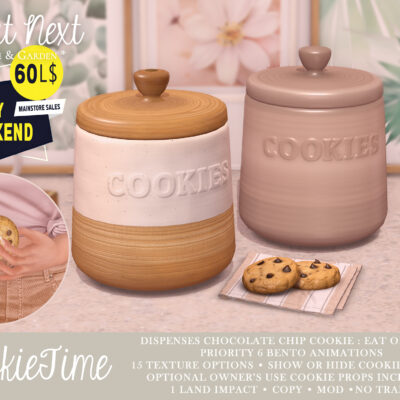 CookieTime for 60L Happy Weekend