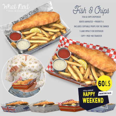 Fish & Chips for $L60 Happy Weekend!